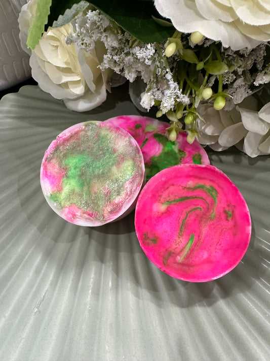 Colour marble effect soap bar x3