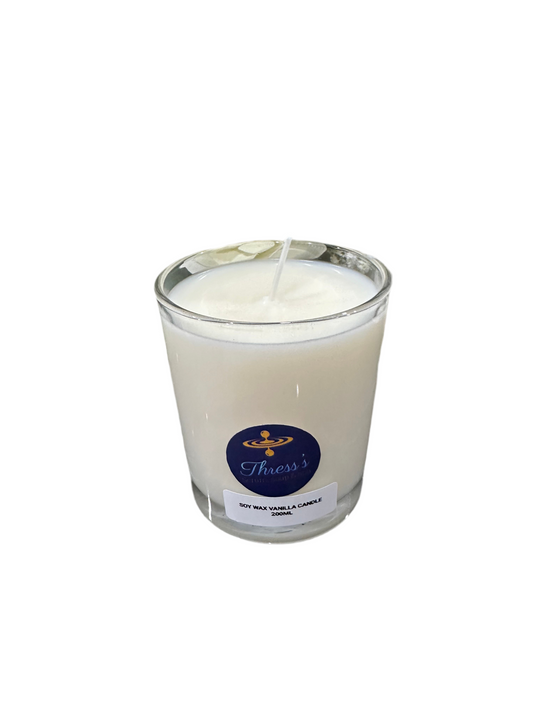 200ML VANILLA FRAGRANCE SOY WAX CANDLE