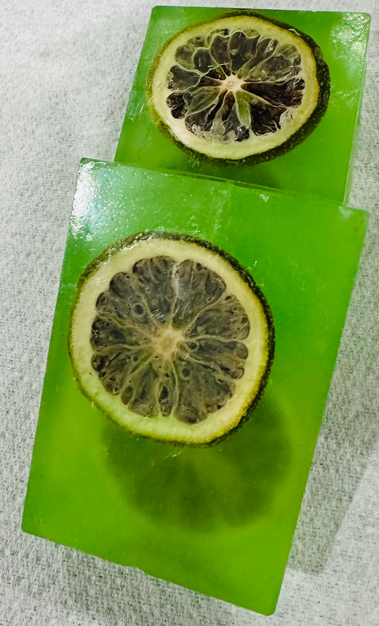 Invigorating Lime Segment Handmade Soap Bar