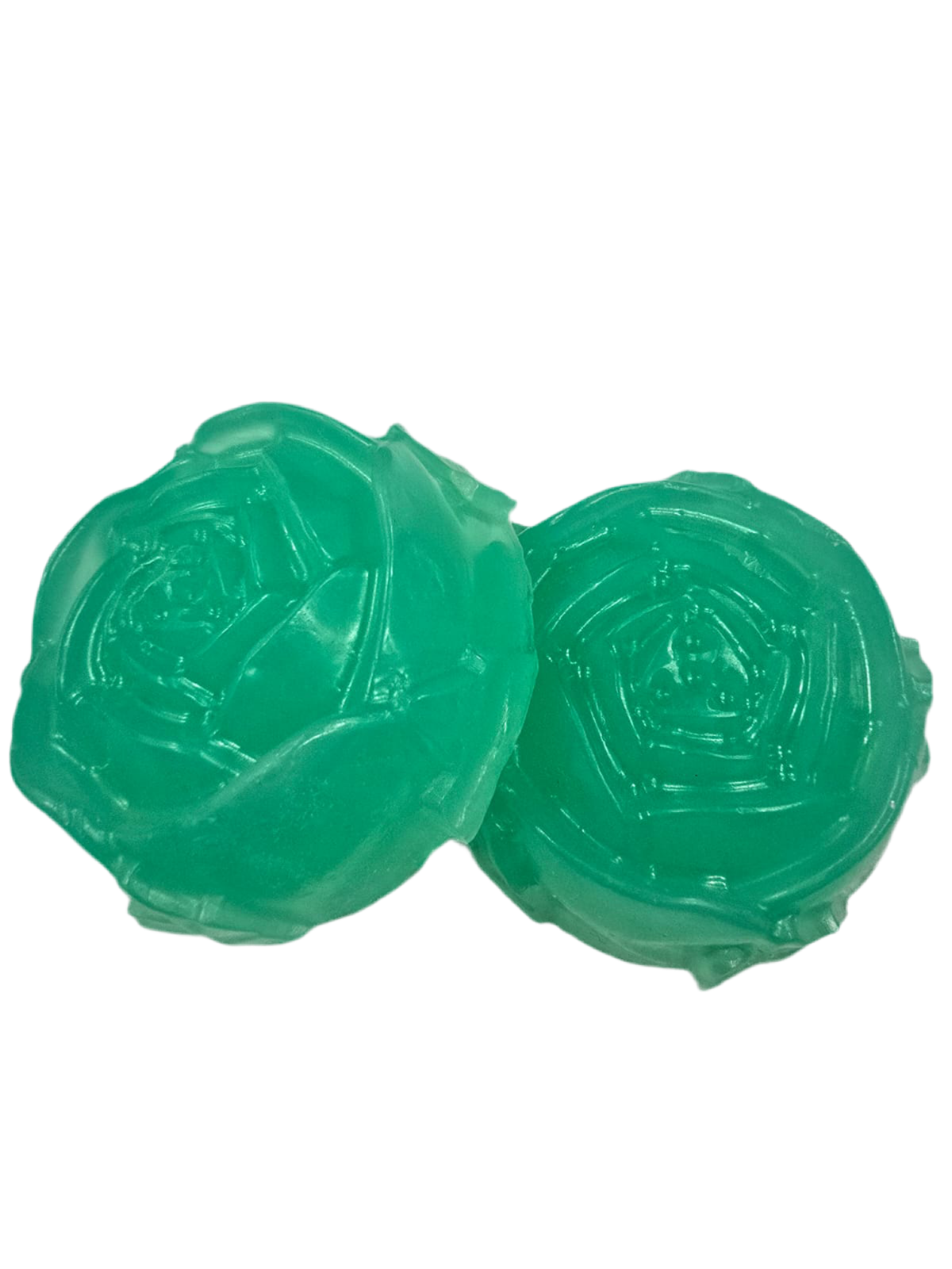 Rosemary and Peppermint Rose Shaped Handmade Soap Bar x 2