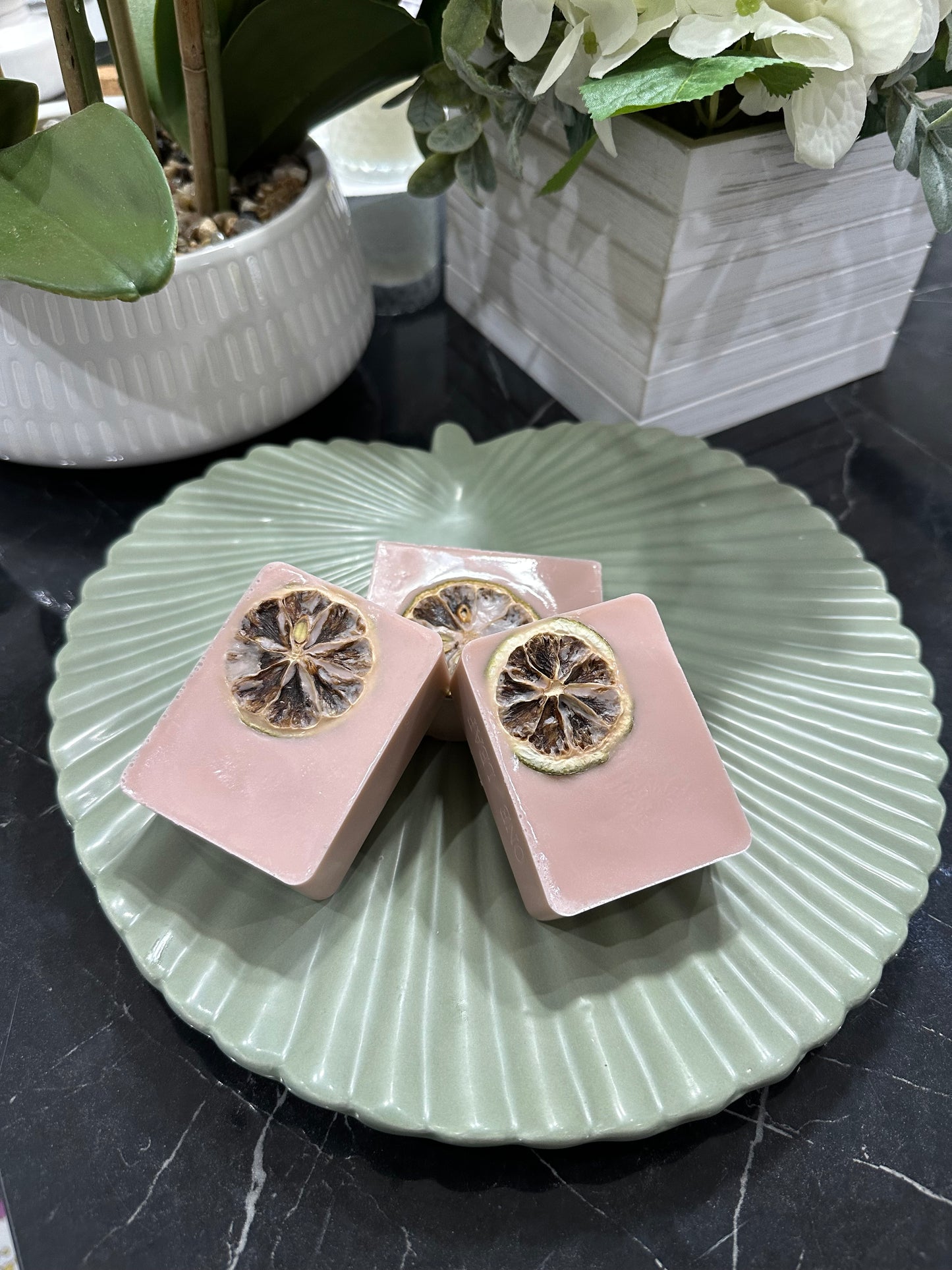 Coffee colour scented x 3 soap bar