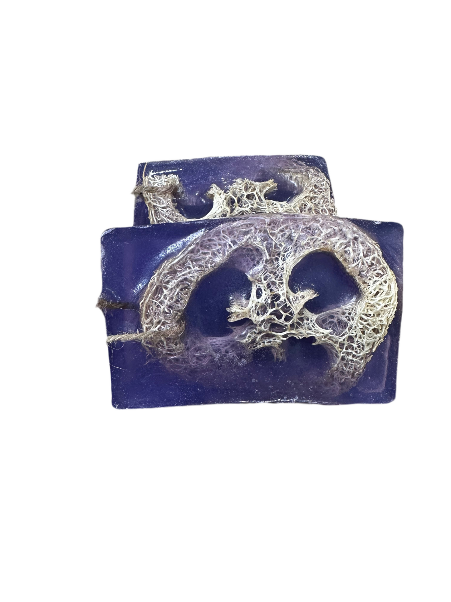 Lavender Scented Loofah Scrub Handcrafted Soap Bar
