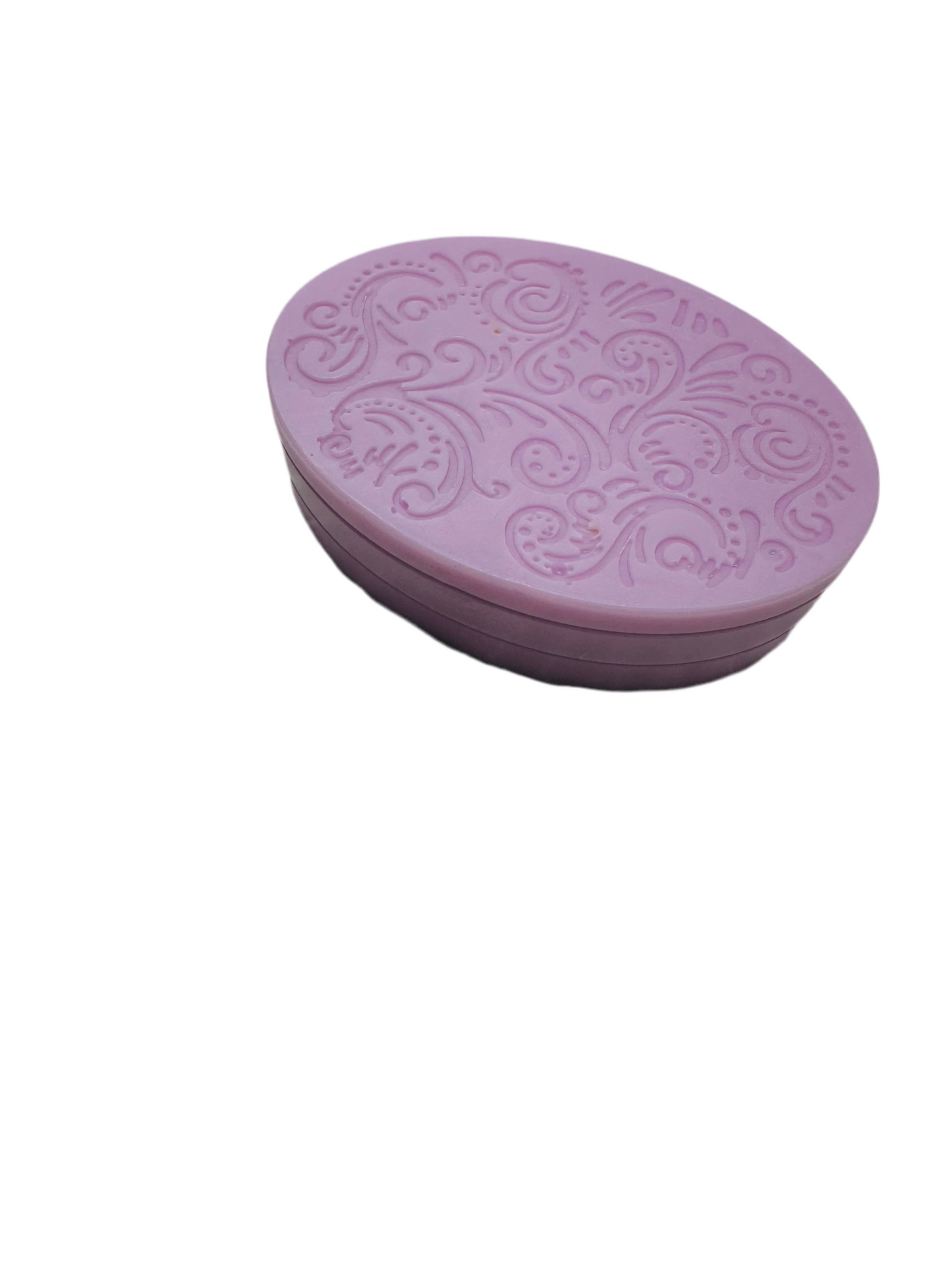 Oval Shaped Goat Milk and Lavender Scented Handmade Soap Bar