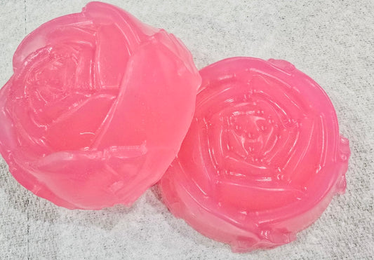 Scented Rose Shaped Handmade Soap Bar (twin set)