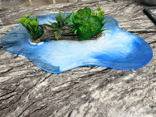 Ocean Breeze Resin Centerpiece – 24” x 16”