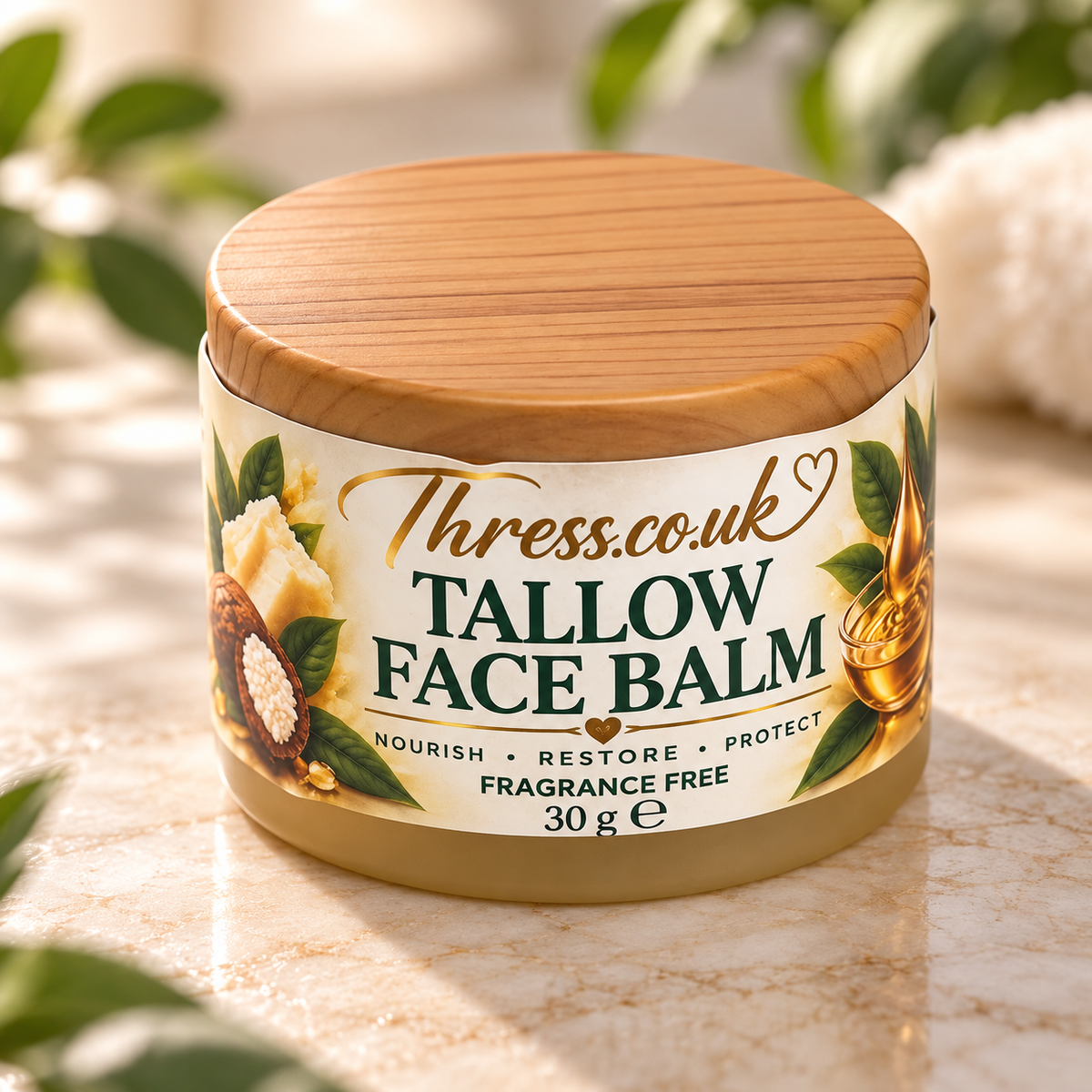 Thress.co.uk – Luxury Tallow Face Balm
Nourish • Restore • Protect 30ml