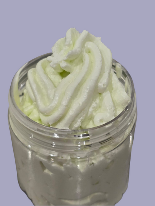 Jasmin & Rose Scented Shea Body Butter Whip 250ML - ‘GREEN GLOW’