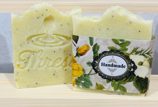 lemon soap
tangerine soap
citrus soap bar
poppy seed soap
handmade soap UK
cold process soap
natural exfoliating soap
vegan soap bar
handmade citrus soap
Thresss soap