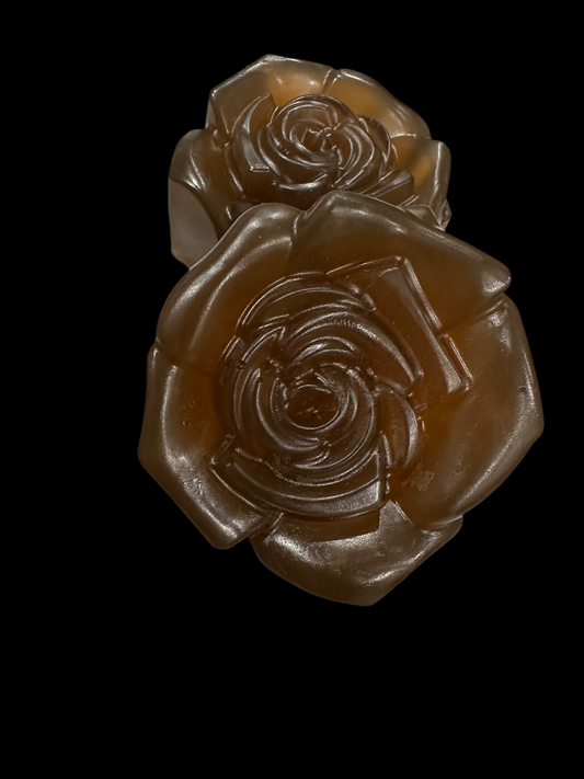 Scented Rose Shaped African Black Handcrafted Soap Bar (twin set)