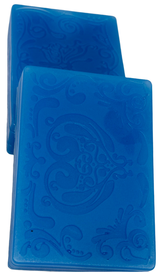 Floral Fragranced Blue Handcrafted Soap Bar