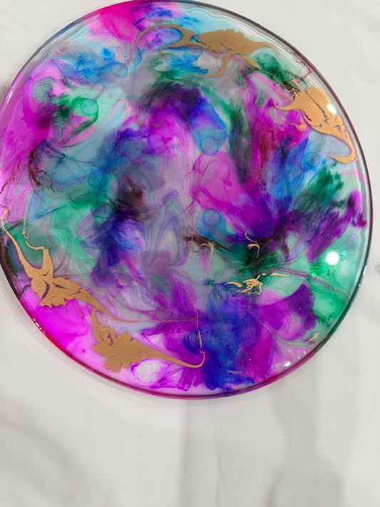 ✨ Aurora Dreams Resin Art Tray ✨