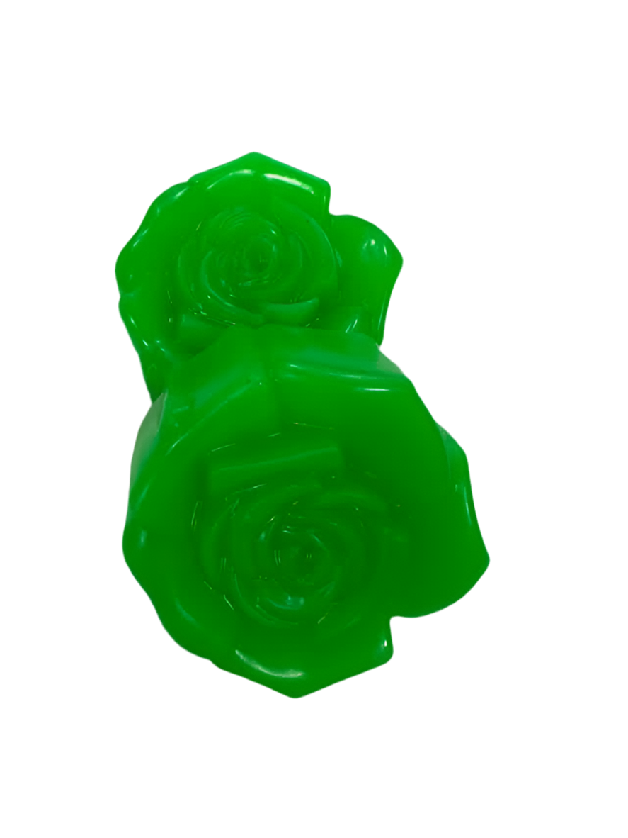 Scented Bright green rose soap bar (twin set)