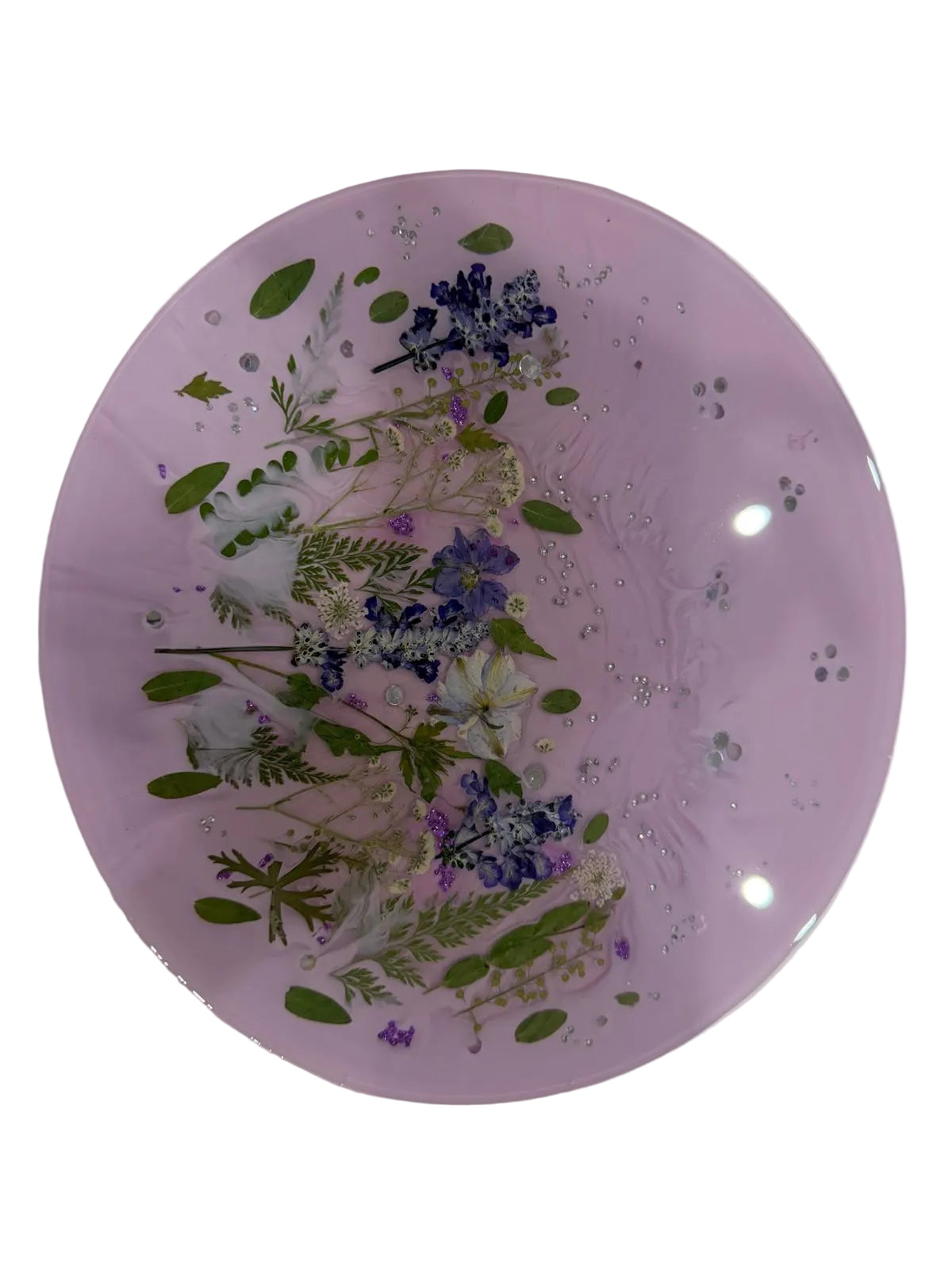 🌸 Lavender Bloom Floral Resin Tray 🌸