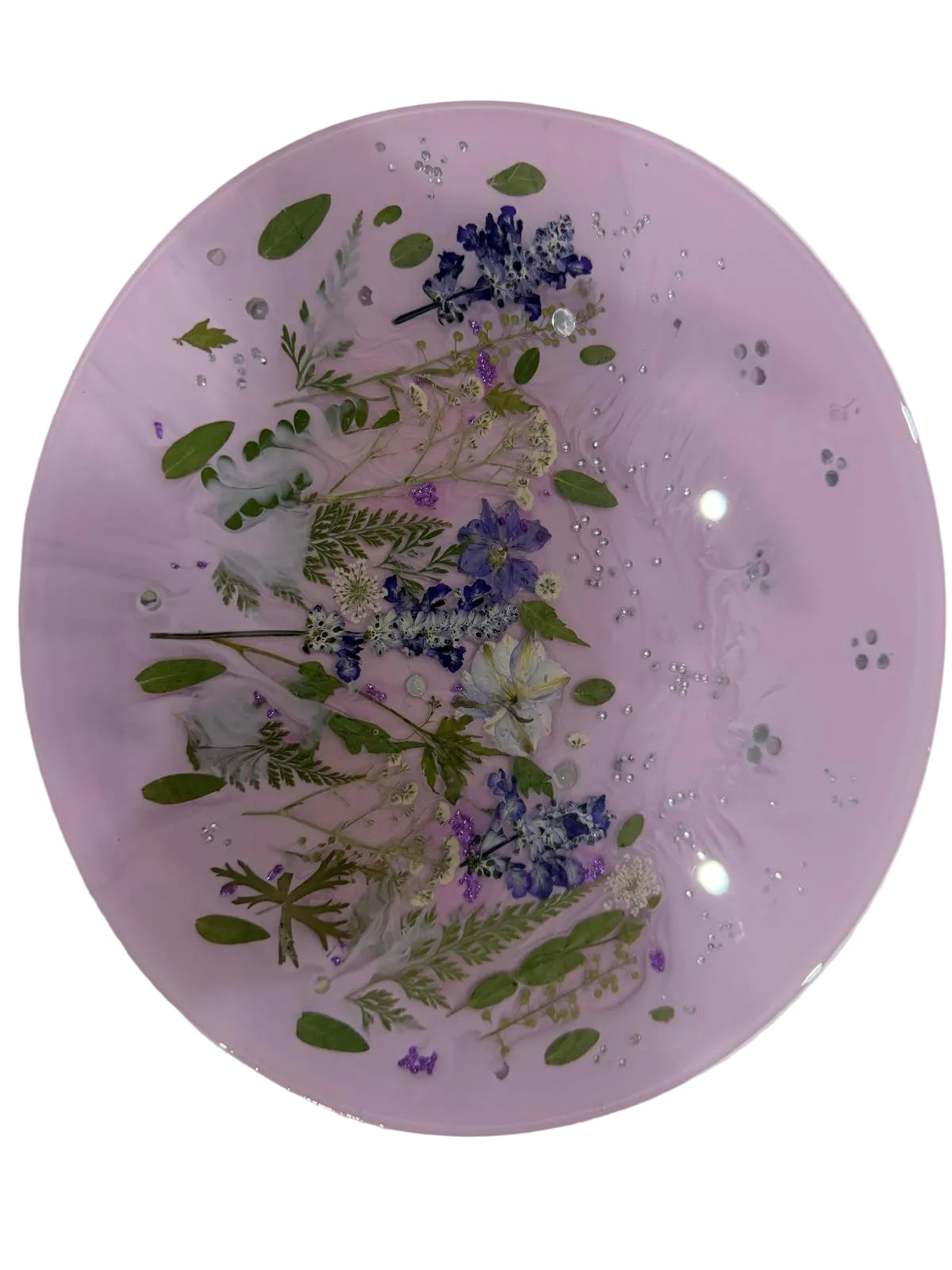 🌸 Lavender Bloom Floral Resin Tray 🌸