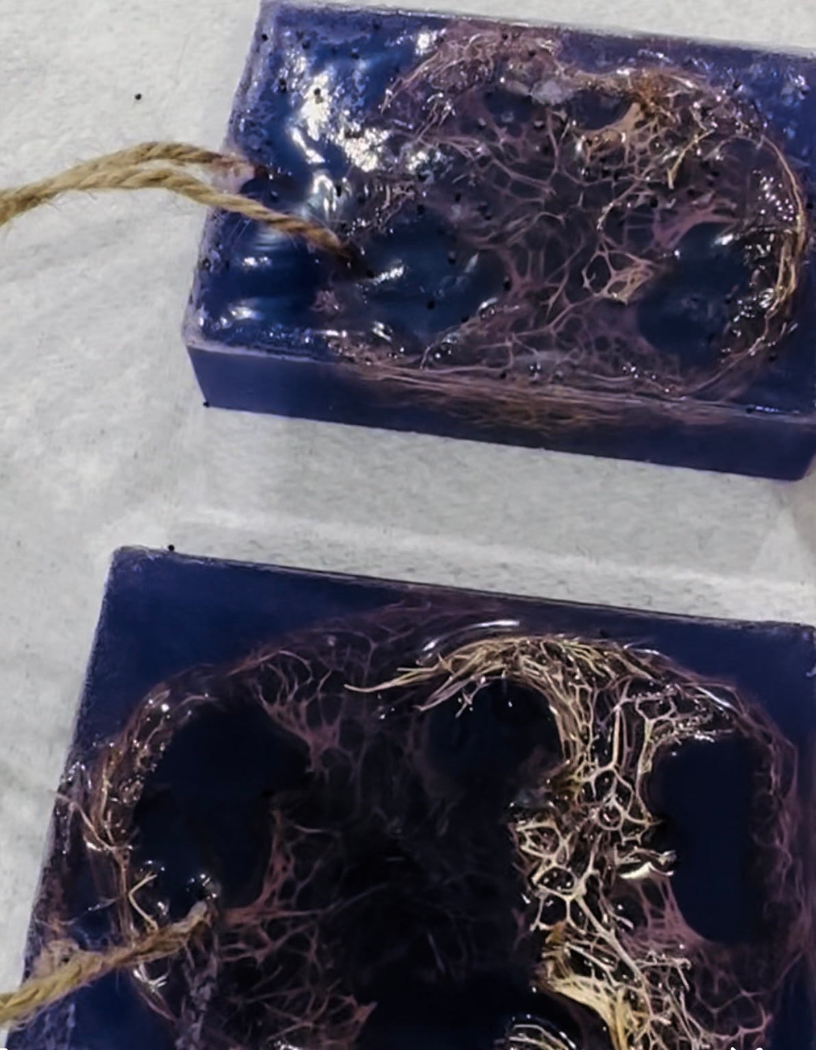 Scented Mauve Loofah Scrub Handcrafted Soap Bar