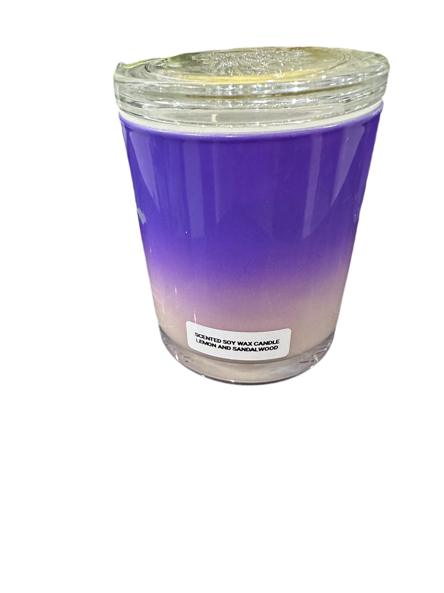 Lemon and sandalwood soy candle 411ML