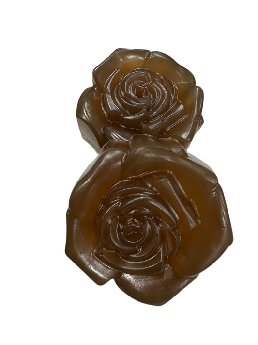 Scented Rose Shaped African Black Handcrafted Soap Bar (twin set)