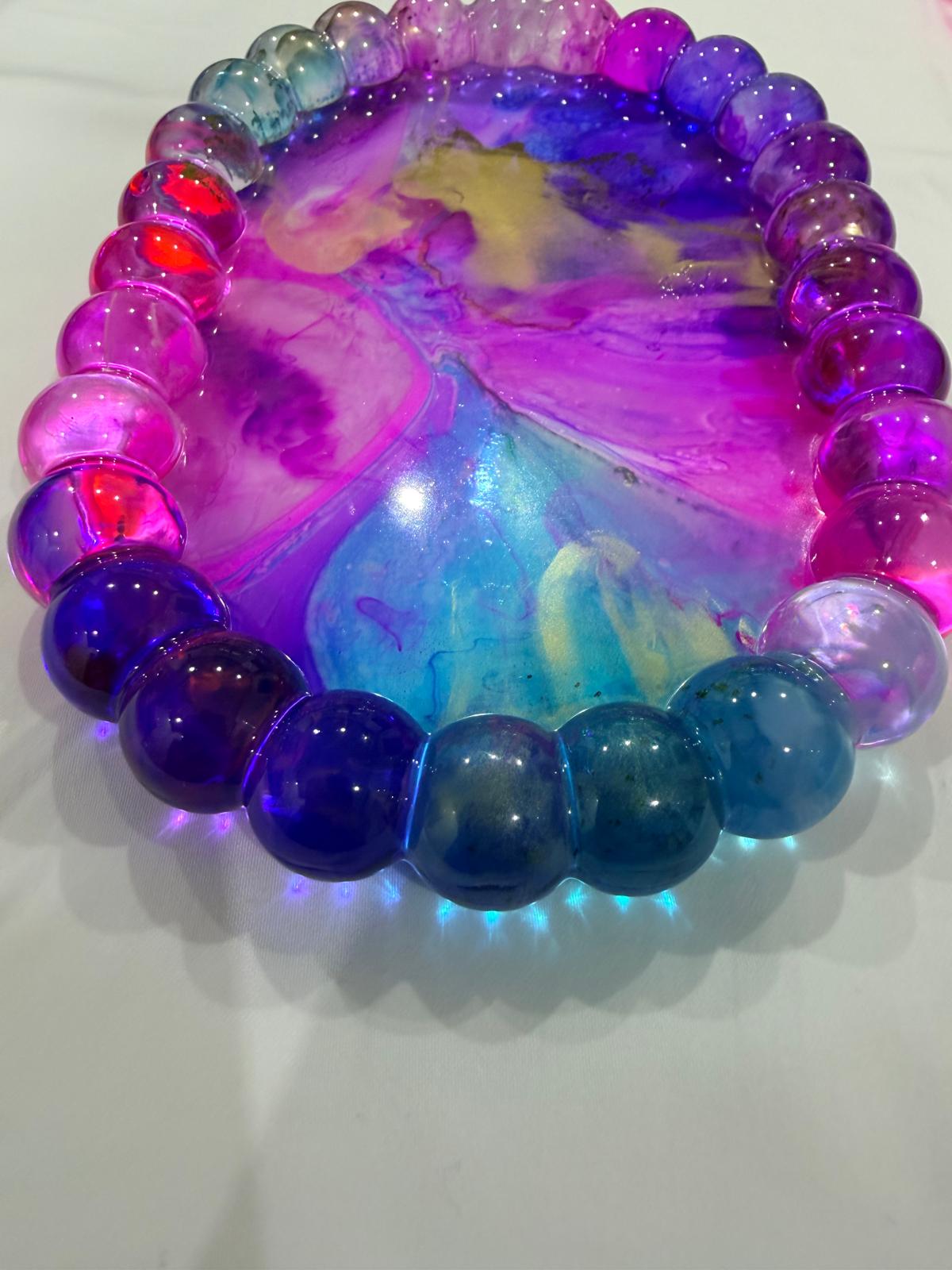 ✨ Galaxy Bloom Resin Tray ✨