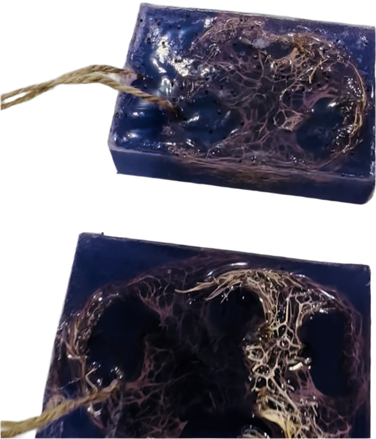 Scented Mauve Loofah Scrub Handcrafted Soap Bar