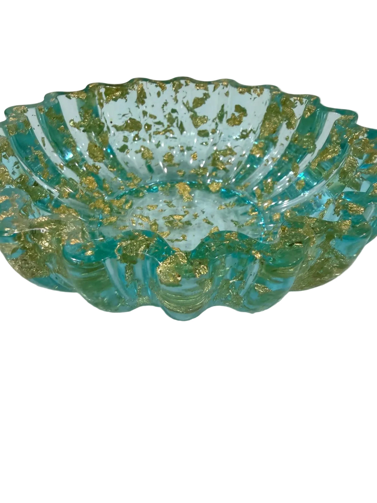 ✨ Luxury Teal & Gold Resin Bowl ✨