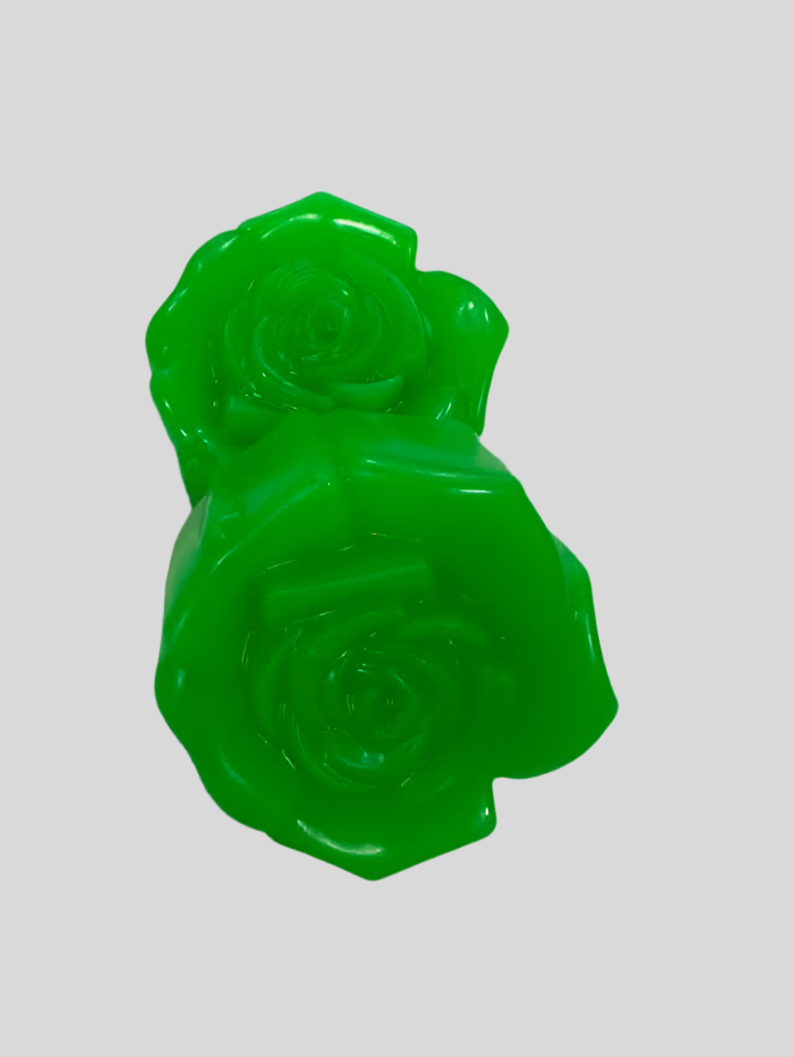 Scented Bright green rose soap bar (twin set)