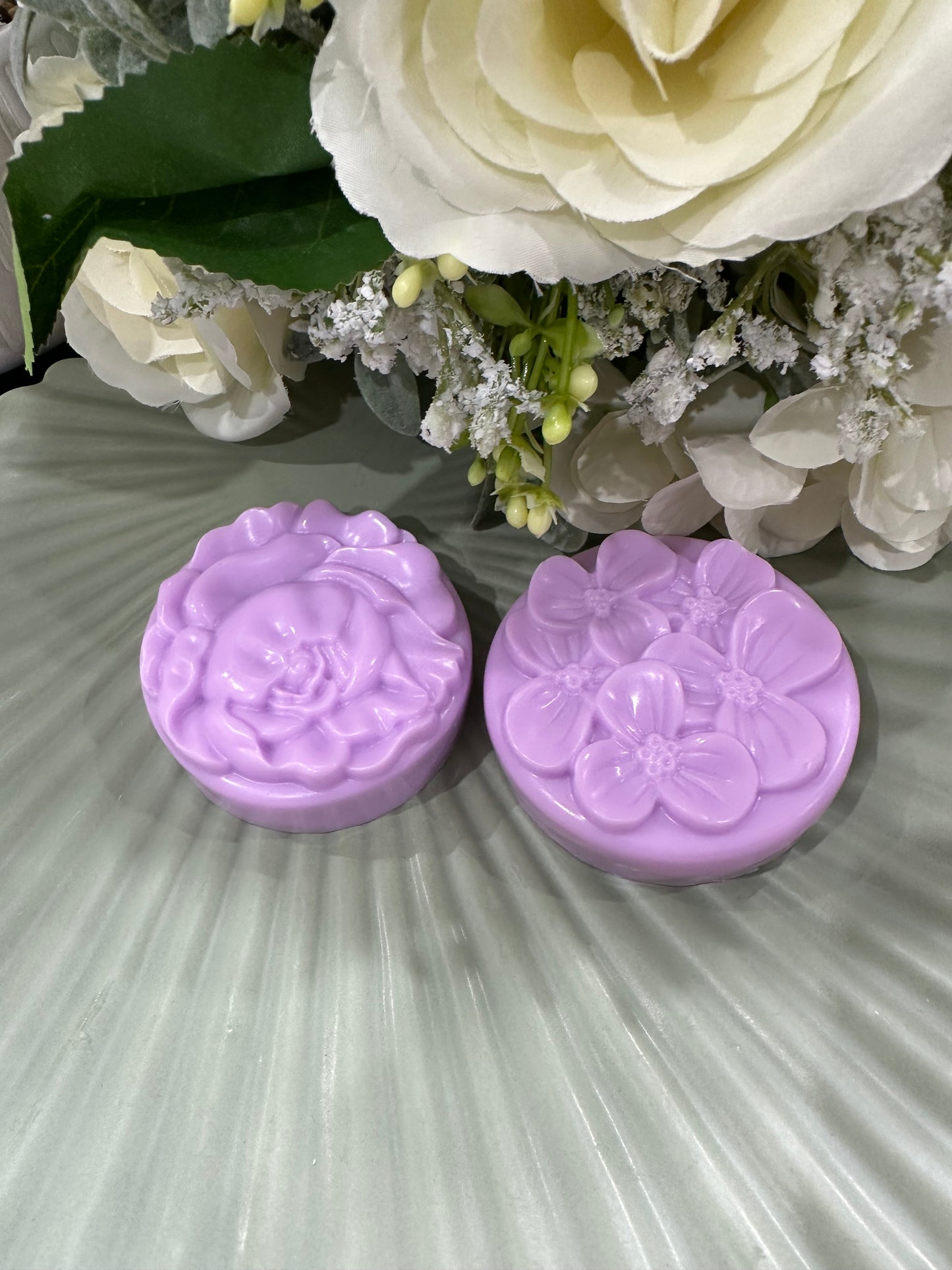 Round circle soap bar x 2