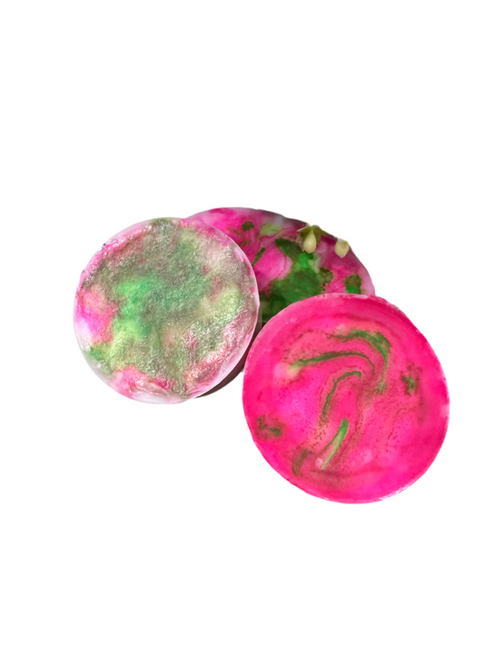 Colour marble effect soap bar x3