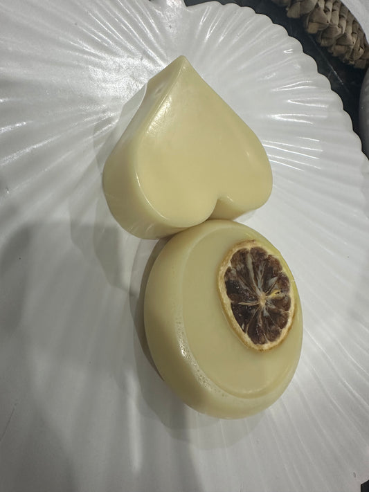 Lemon scented Goat Milk Soap Bars (twin set)