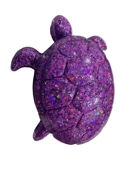 Amethyst Glow Turtle Trinket Dish