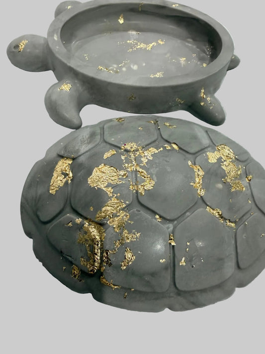 Luxe Stone Turtle Trinket Dish