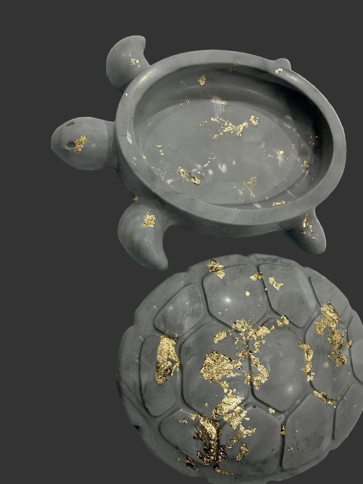 Luxe Stone Turtle Trinket Dish