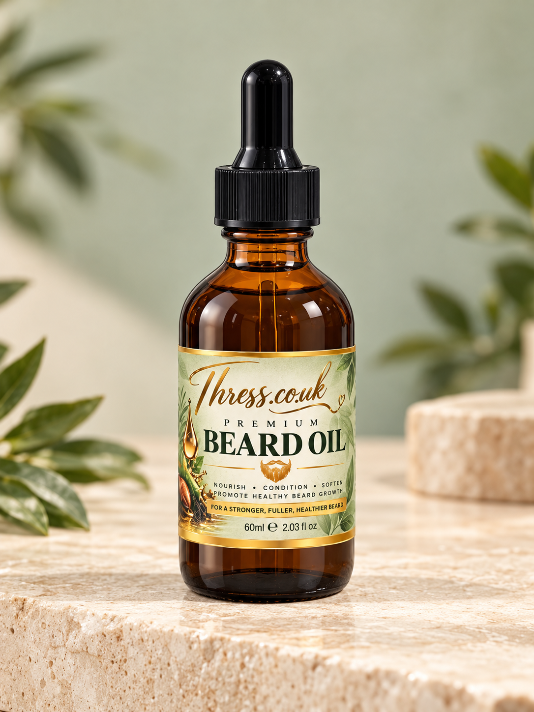 Thress.co.uk Premium Beard Oil

60ml | Nourish • Condition • Soften