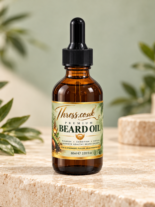 Thress.co.uk Premium Beard Oil

60ml | Nourish • Condition • Soften